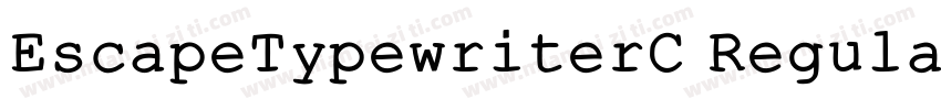EscapeTypewriterC Regular字体转换